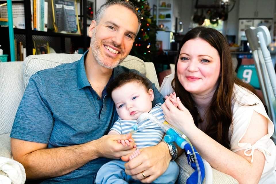 Mike Abramowitz with his family