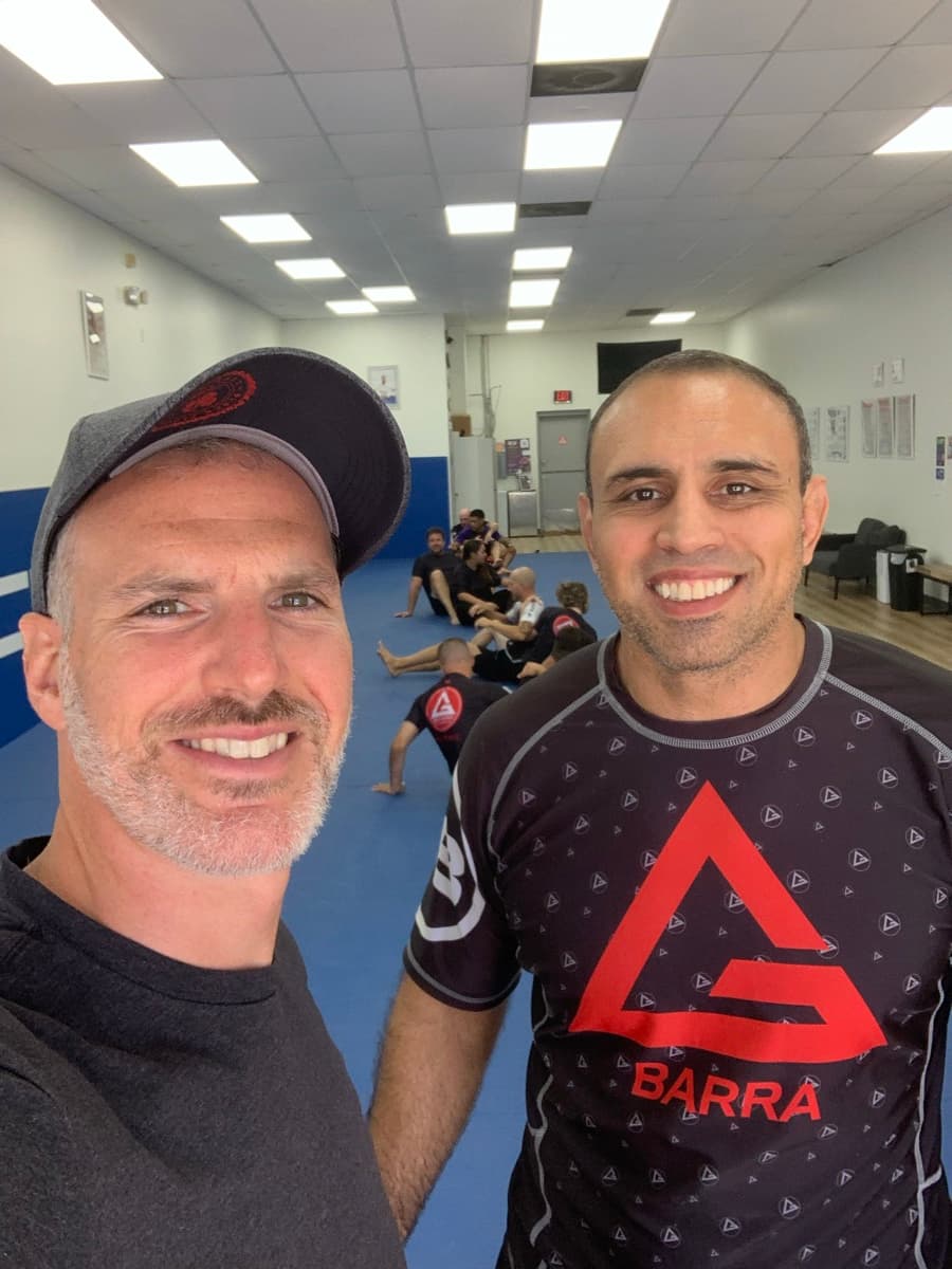 With Alexandre Cafe Dantas at Gracie Barra