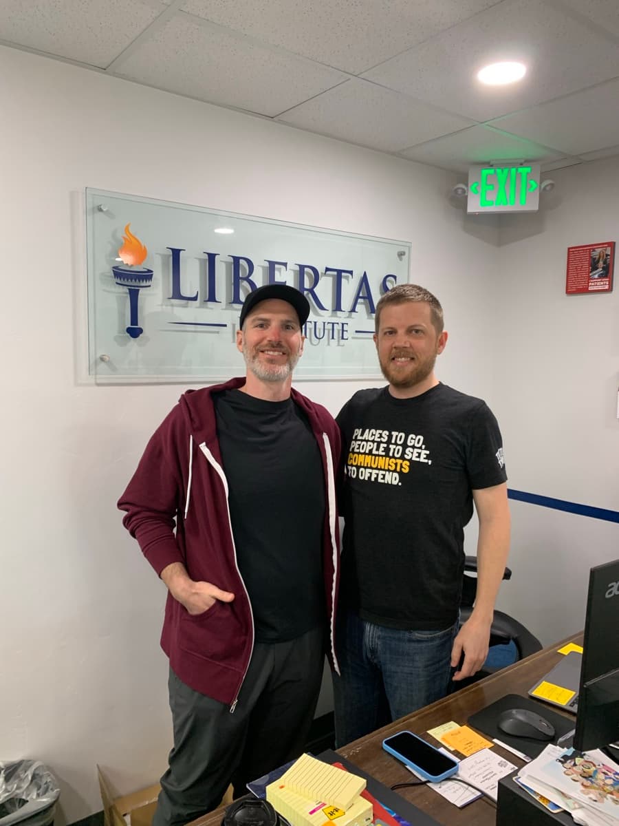 With Connor Boyack in Salt Lake City