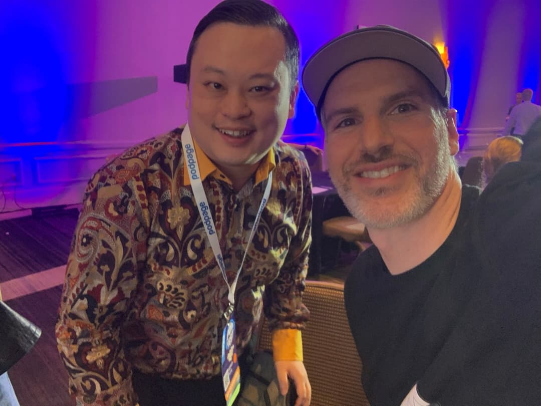 With William Hung at PodFest